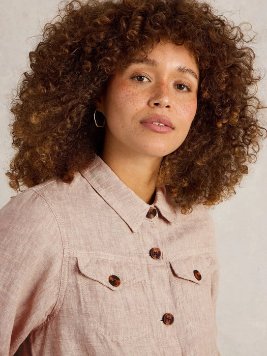 White Stuff Women's Camille Linen Jacket In Light Natural