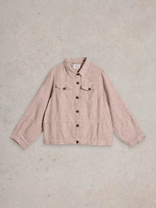 White Stuff Women's Camille Linen Jacket In Light Natural