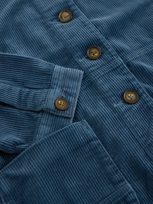 White Stuff Women's Carrie Cord Long Sleeve Jacket In Dusky Blue