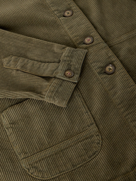 White Stuff Women's Carrie Cord Long Sleeve Jacket In Khaki Green