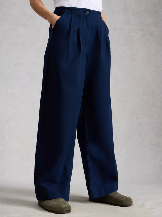 White Stuff Women's Clara Wide Leg Trouser In Dark Navy