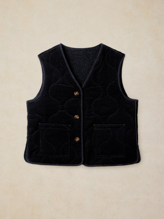 White Stuff Women's Emery Reversible Gilet In Dark Navy