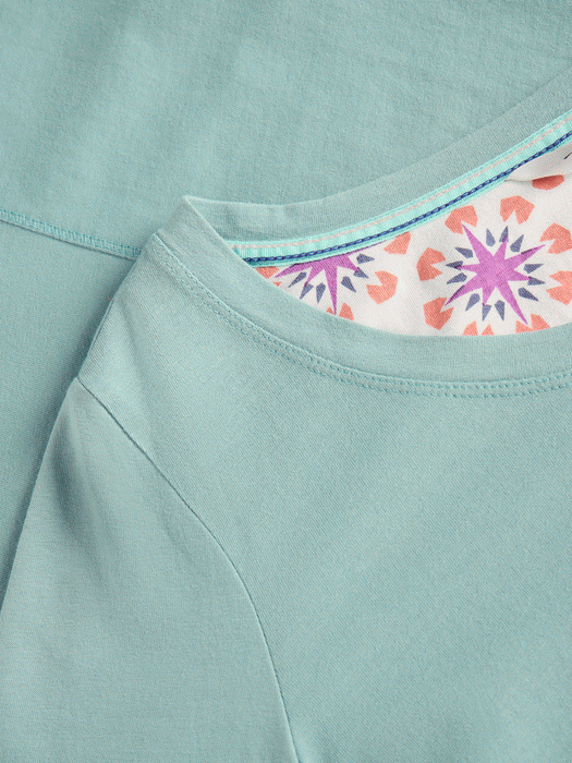 White Stuff Women's Eva Jersey PJ Top In Light Blue
