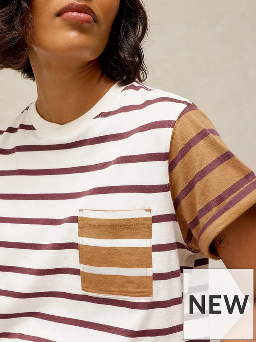 White Stuff Women's Gina Stripe Tee In Ivory Multi