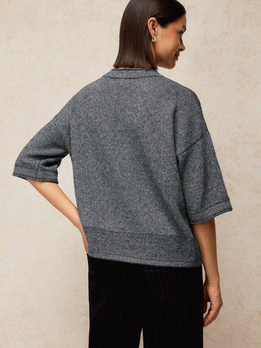 White Stuff Women's Kate Sparkle Tee In Dark Grey