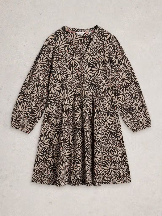 White Stuff Women's Lola Jersey Dress In Tan Multi