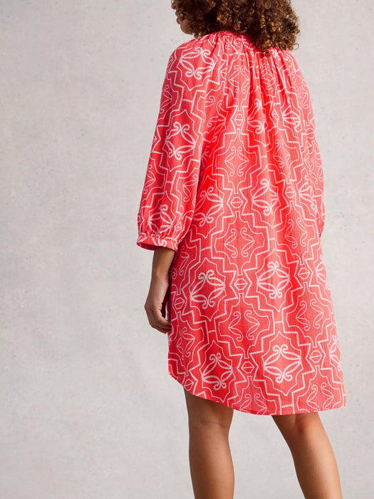 White Stuff Women's Lottie Beach Cover Up In Coral Print