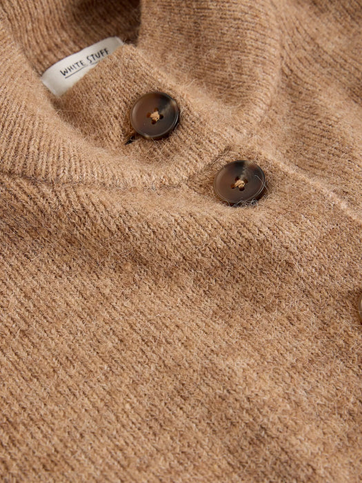 White Stuff Women's Margot Cardi In Mid Brown