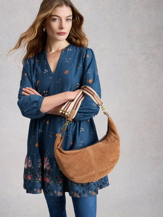 White Stuff Women's Marta SS Tunic In Blue Print