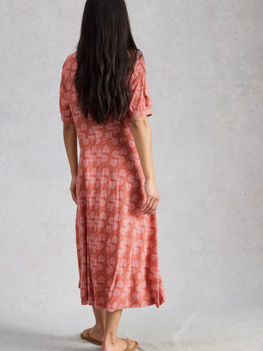 White Stuff Women's Megan Jersey Dress In Pink Print