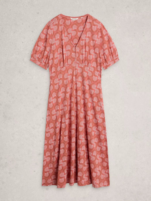 White Stuff Women's Megan Jersey Dress In Pink Print