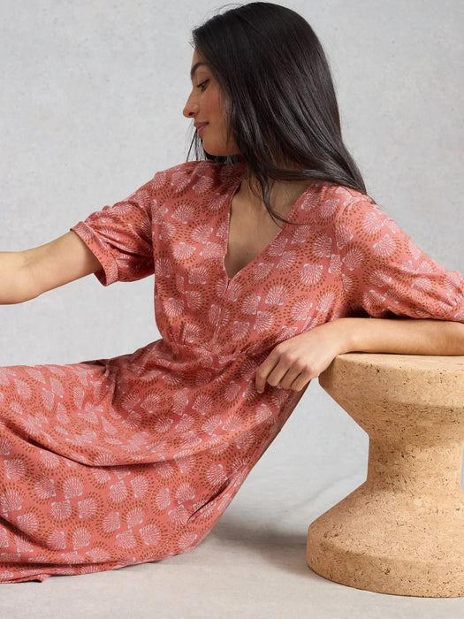 White Stuff Women's Megan Jersey Dress In Pink Print