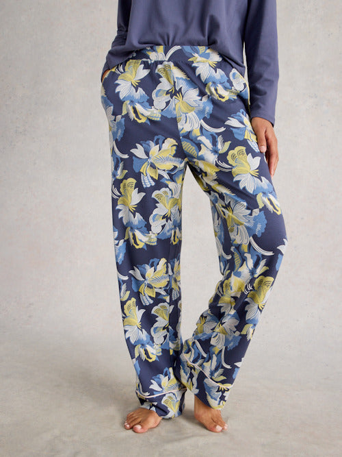 White Stuff Women's Nina PJ Bottom In Purple Print