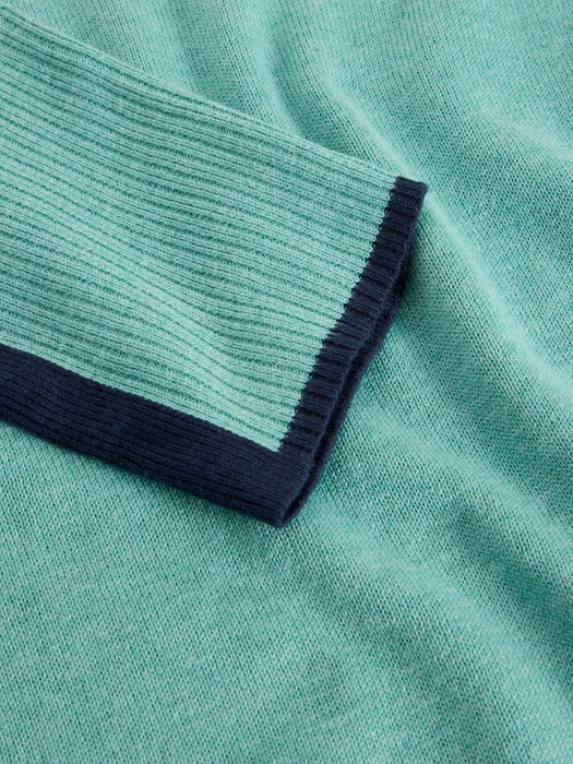White Stuff Women's Olive Crew Neck LS Jumper In Mid Teal