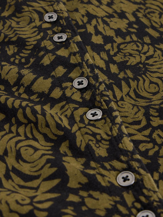 White Stuff Women's Rees Button Through Shirt In Green Print