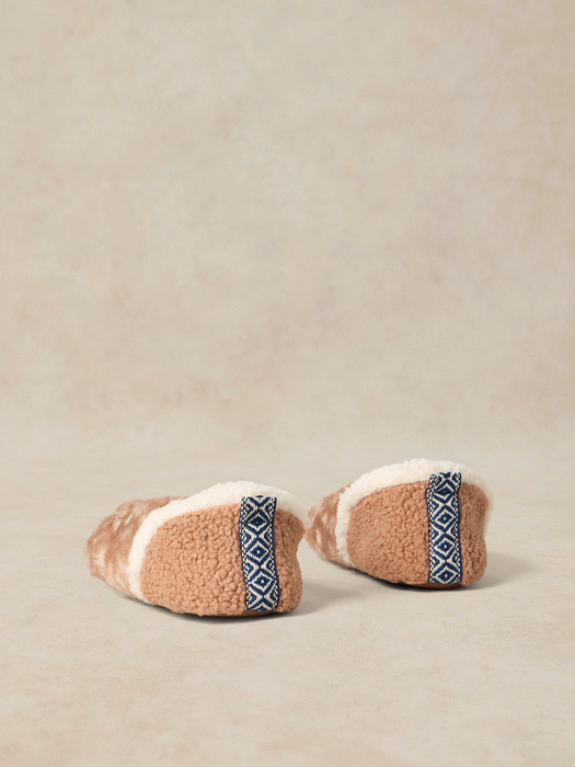 White Stuff Women's Reya Faux Fur Slippers In Tan Multi