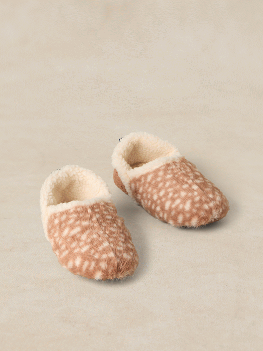White Stuff Women's Reya Faux Fur Slippers In Tan Multi