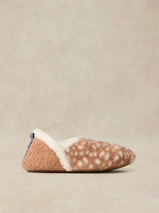 White Stuff Women's Reya Faux Fur Slippers In Tan Multi