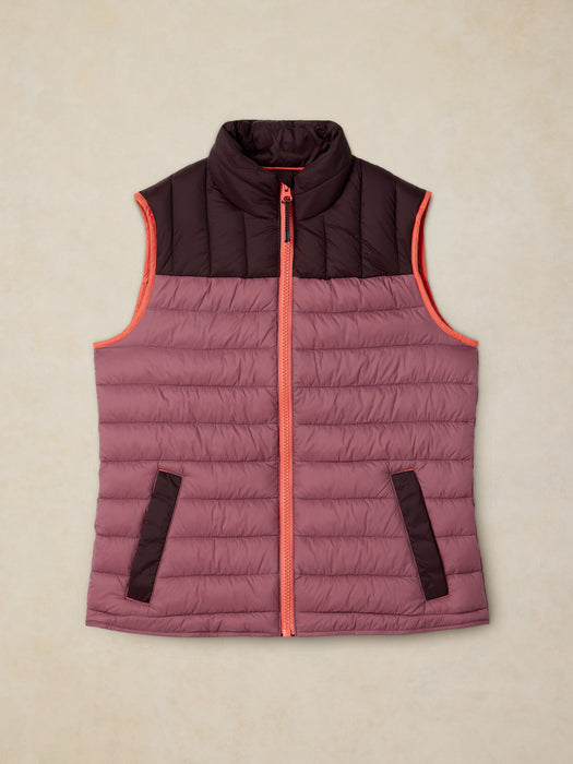 White Stuff Women's Rhea Quilted Gilet In Pink Multi