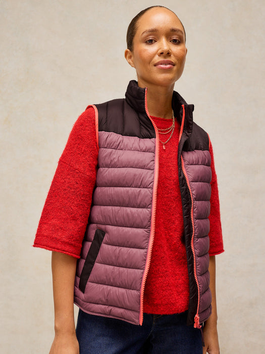 White Stuff Women's Rhea Quilted Gilet In Pink Multi