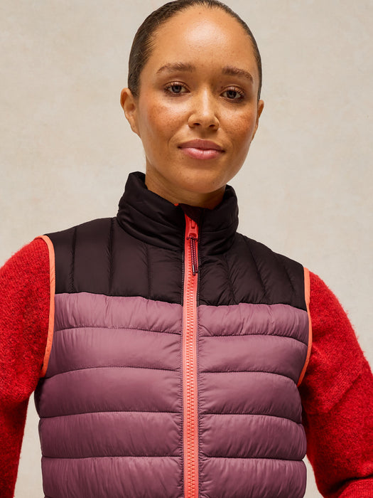 White Stuff Women's Rhea Quilted Gilet In Pink Multi