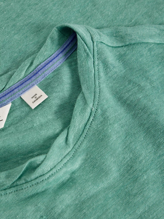 White Stuff Women's Rowan Linen Tee In Mid Teal