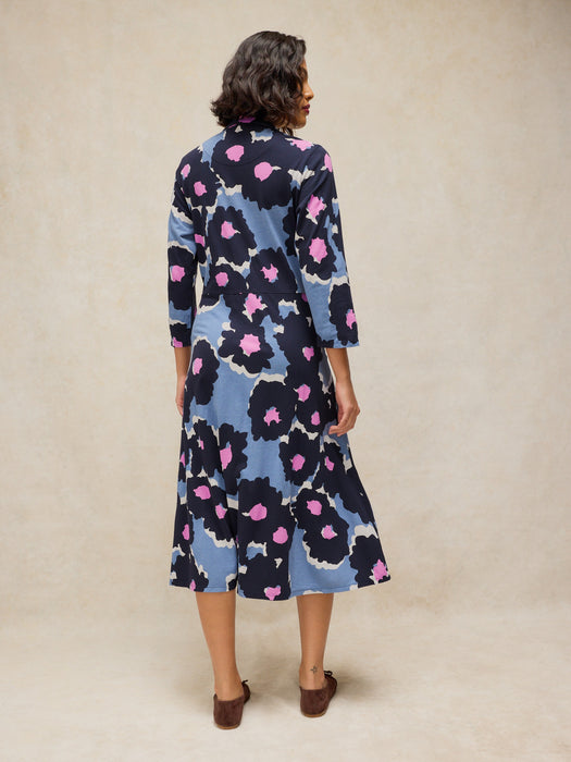White Stuff Women's Rua Jersey Dress In Blue Multi