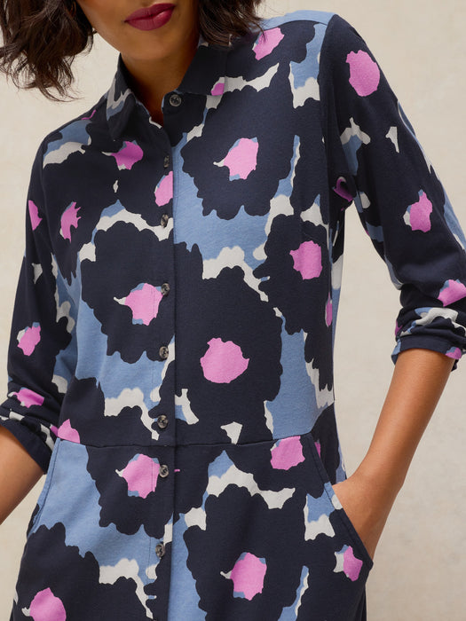 White Stuff Women's Rua Jersey Dress In Blue Multi