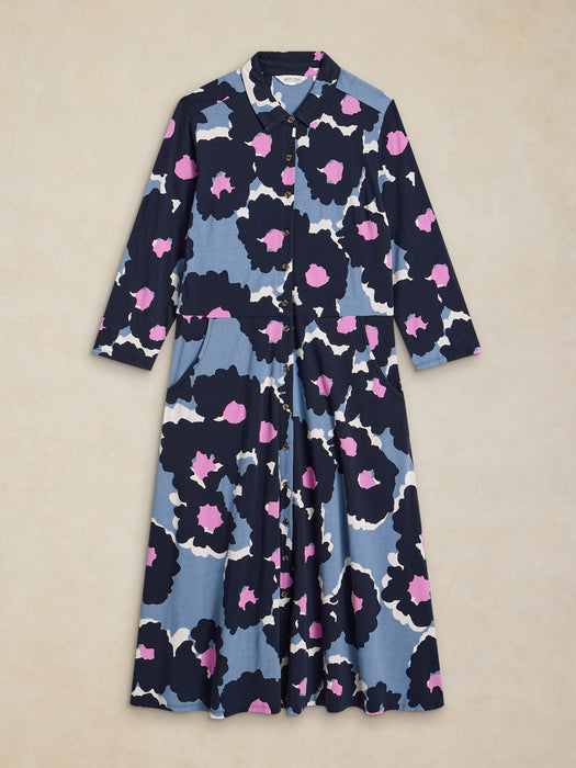 White Stuff Women's Rua Jersey Dress In Blue Multi