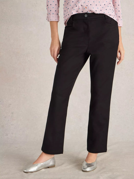 White Stuff Women's Savannah Stretch Trousers In Pure Black
