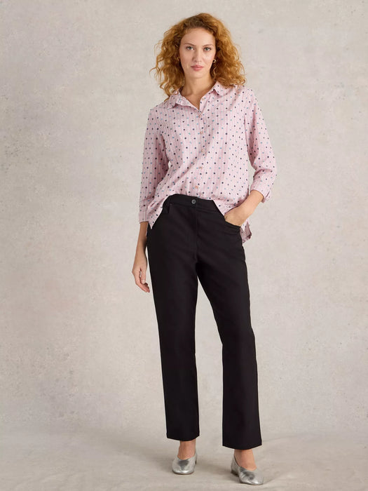 White Stuff Women's Savannah Stretch Trousers In Pure Black