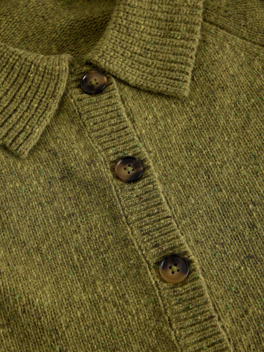 White Stuff Women's Shepard Collar Cardi In Mid Chartreuse