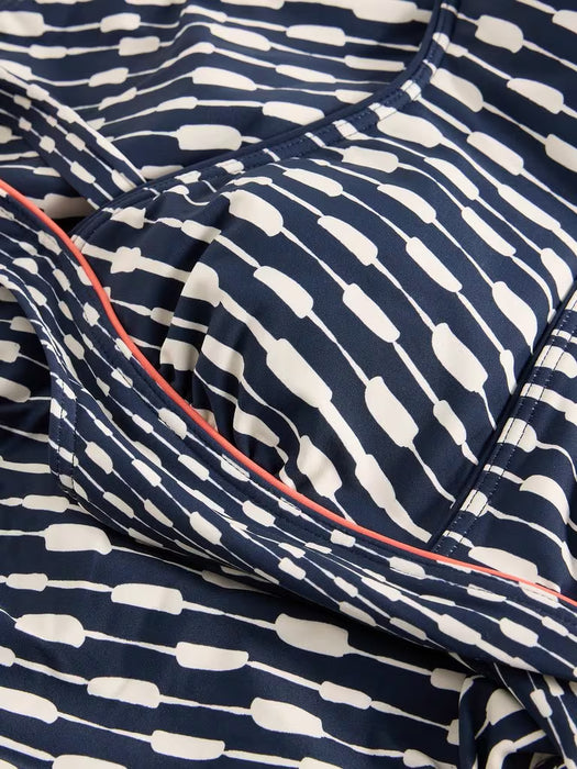 White Stuff Women's Splash Control Swimsuit In Navy Multi