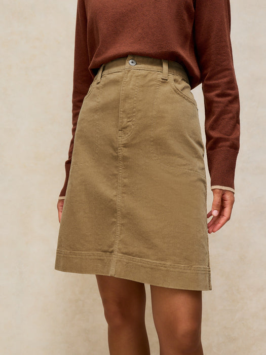 White Stuff Women's Tia Cord Skirt In Light Green