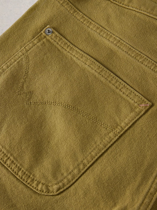 White Stuff Women's Tia Wide Leg Crop Jean In Khaki Green