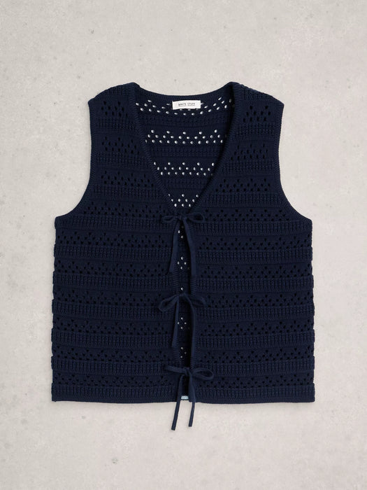 White Stuff Women's Tilde Tie Tank In Dark Navy