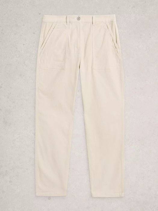 White Stuff Women's Twister Cord Trouser In Natural White
