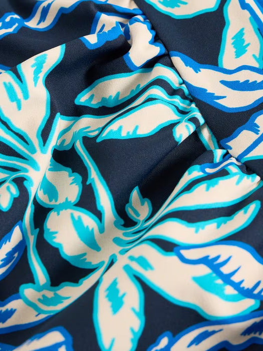 White Stuff Women's Valley Control Tankini Top In Navy Print