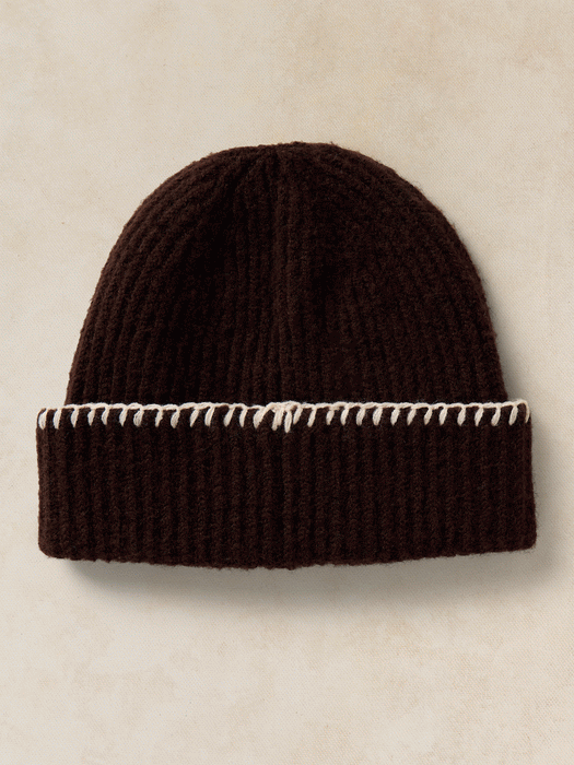 White Stuff Women's Whipstitch Beanie In Dark Brown