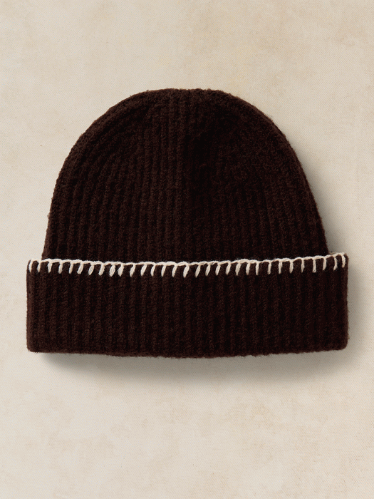 White Stuff Women's Whipstitch Beanie In Dark Brown