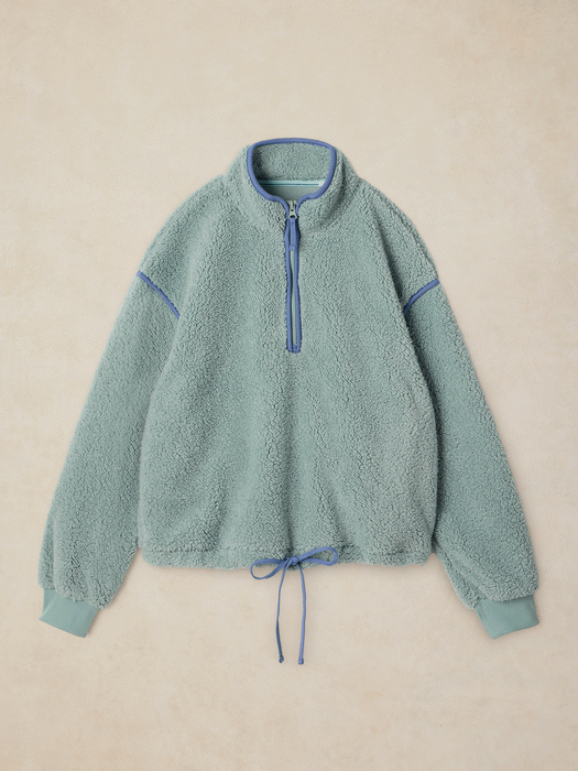 White Stuff Women's Wren Half Zip Jumper In Mid Bue