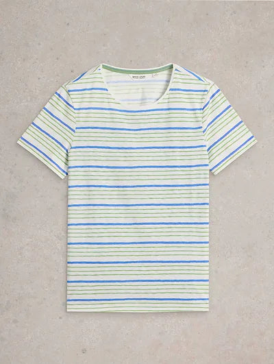 White Stuff Women's Abbie Mix Tee In Blue Multi