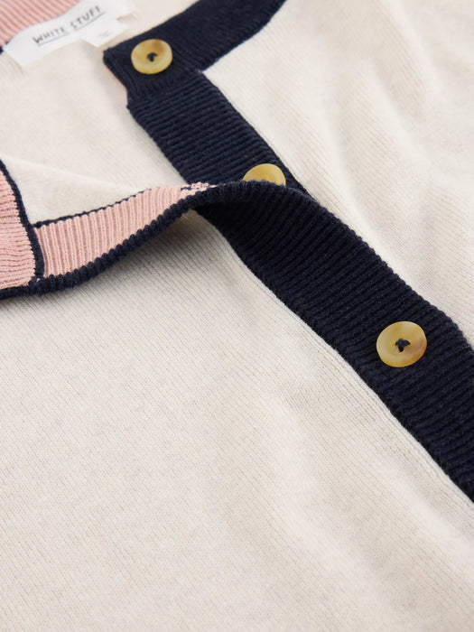 White Stuff Women's Charlotte Long Sleeve Cardi In Natural Multi