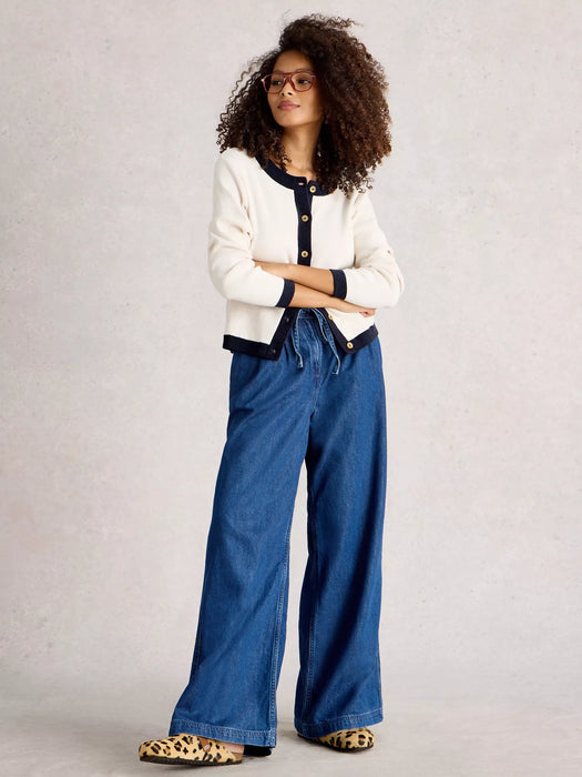 White Stuff Women's Charlotte Long Sleeve Cardi In Natural Multi