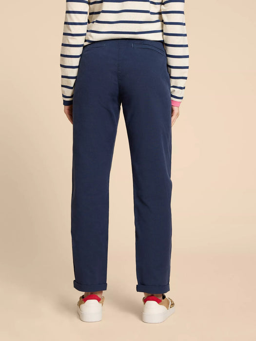 White Stuff Women's Twister Chino Trousers In Dark Navy