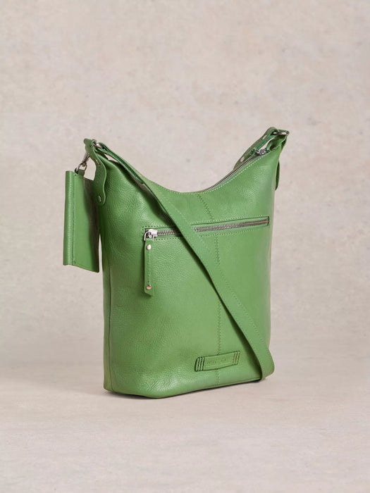 White Stuff Women's Fern Crossbody Leather In Bright Green