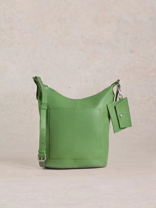 White Stuff Women's Fern Crossbody Leather In Bright Green