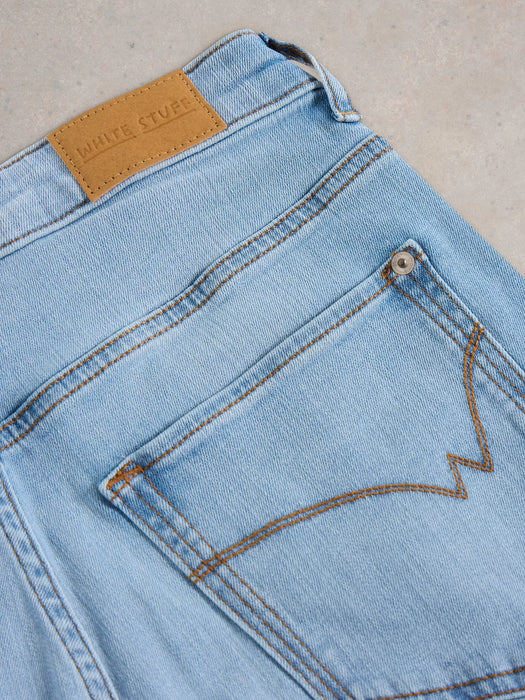 White Stuff Women's Straight Cropped Jean In Light Denim