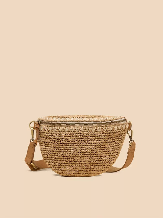 White Stuff Women's Sebby Mini Raffia Sling Bag - Light Natural