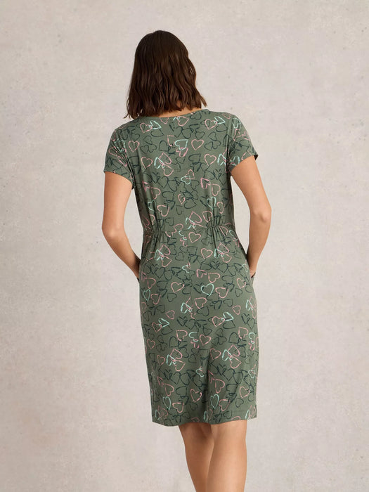 White Stuff Women's Tallie Short Sleeve Jersey Dress In Green Print Maple Gifts White Stuff Women's Tallie Short Sleeve Jersey Dress In Green Print Maple Gifts